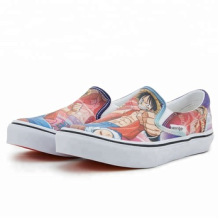 Printed design wholesale china supplier oem men women canvas shoe